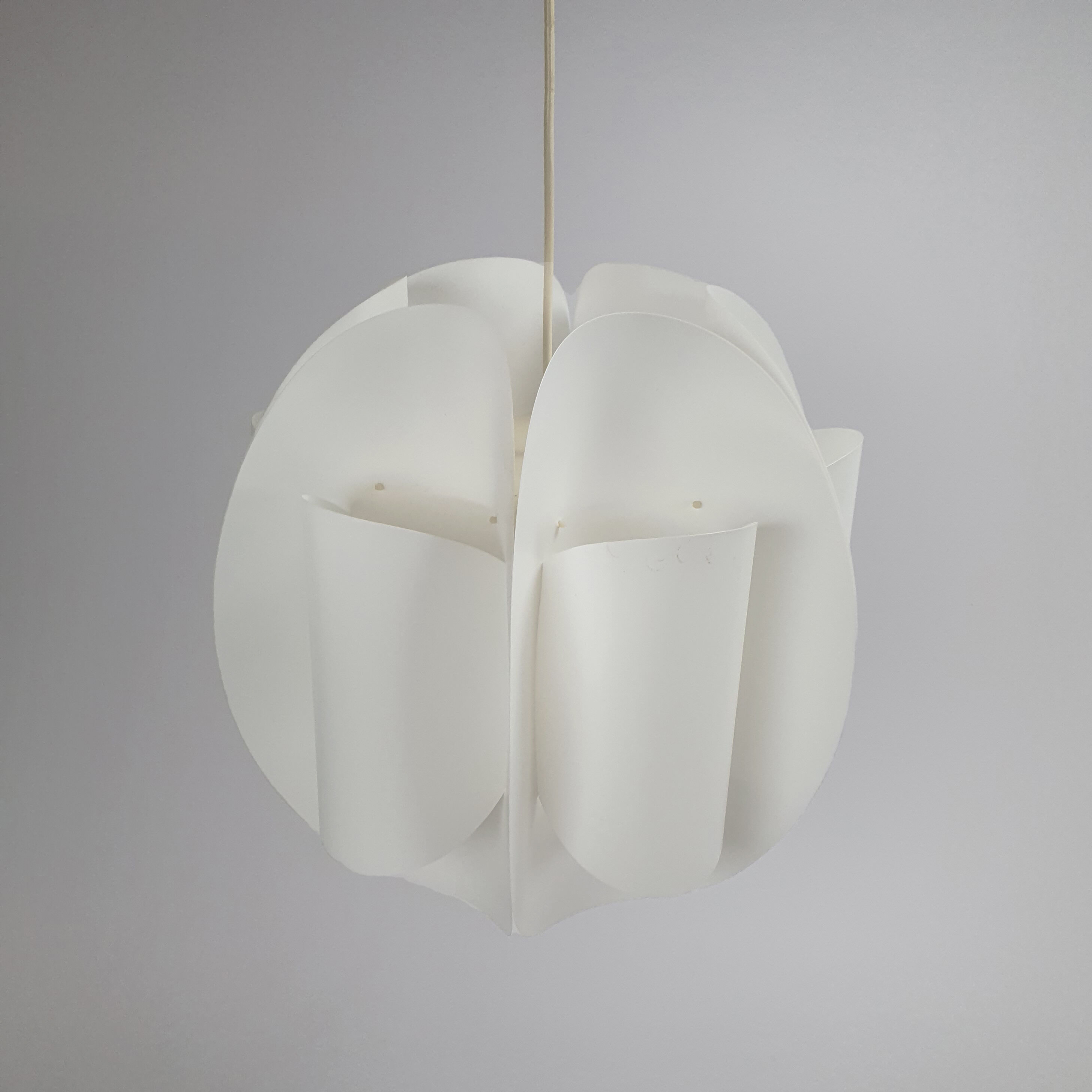 Danish plastic maxi circle pendant, 1960s