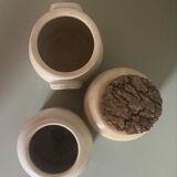 Unbleached ceramic pots