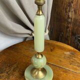Onyx and brass lamp