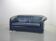 Wittmann Petrol Blue Soft Leather Sofa Model Aura Designed by Paolo Piva
