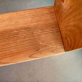 Wooden shelf with unroller wipes everything