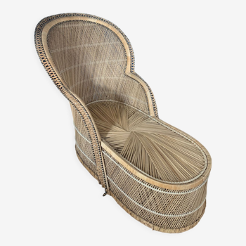 Emmanuelle rattan armchair