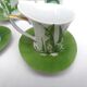 6 Tasse a café en porcelaine blanche a decor floral