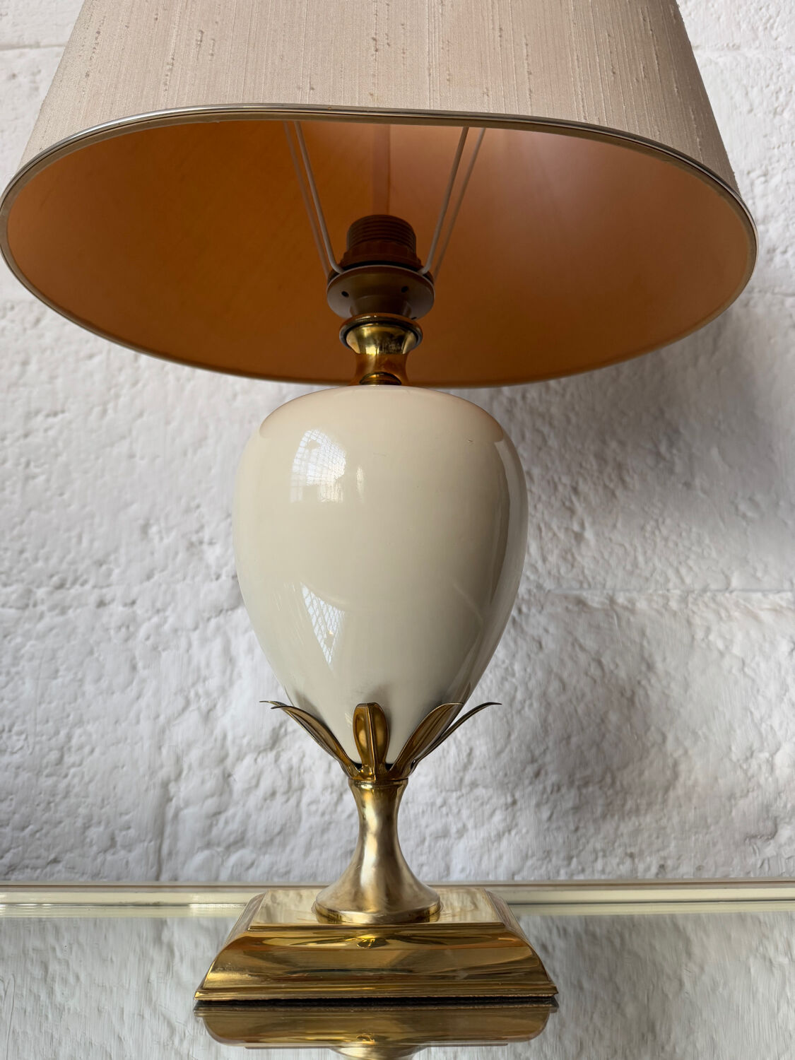 Pineapple Egg Lamp by Le Dauphin, 1970s