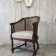Antique chair with caning