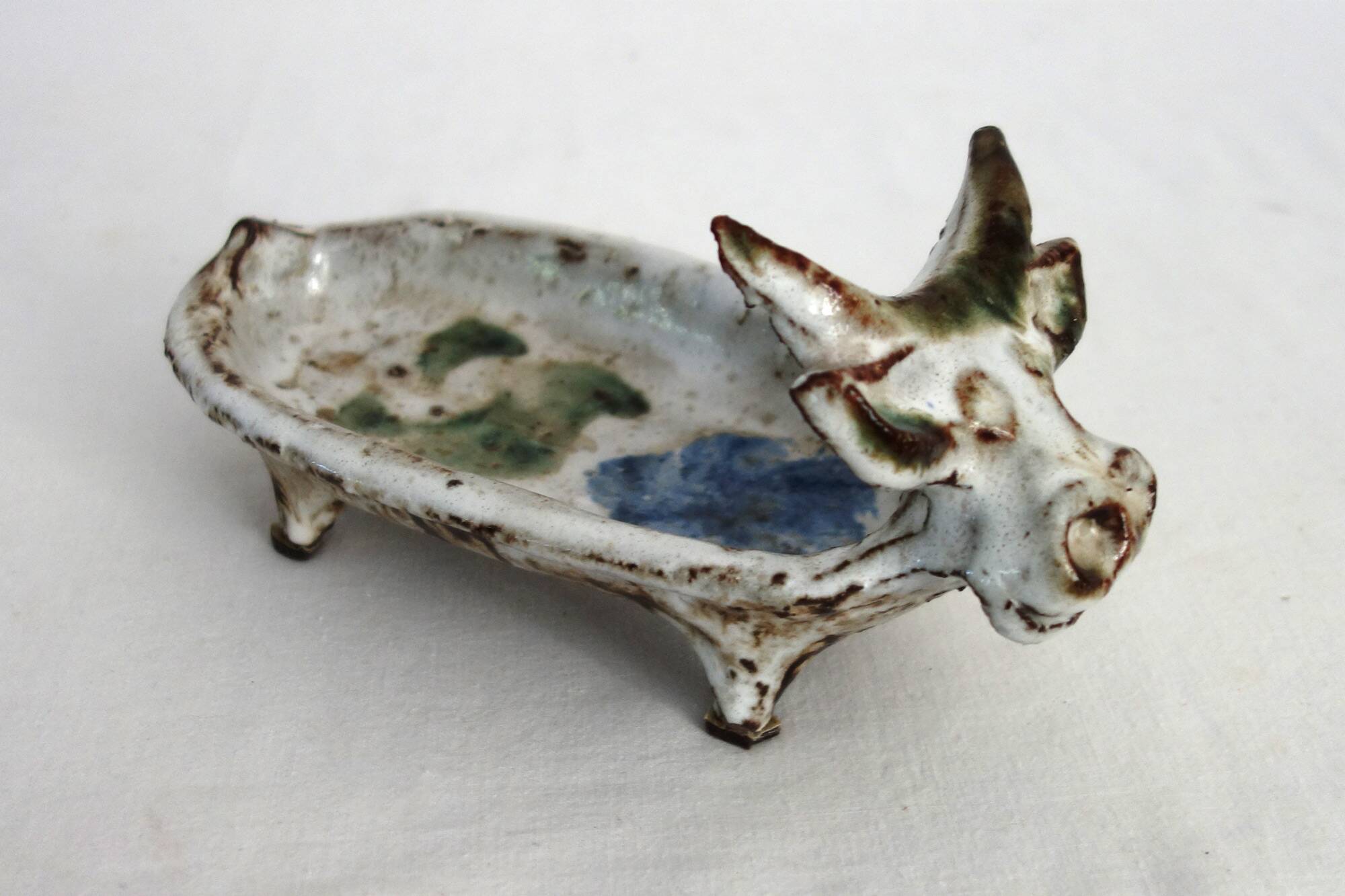 Zoomorphic ceramic pocket emptier by Albert Thiry, 1960