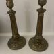 Pair of brass candlesticks