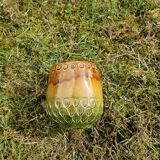 Scandinavian majolica ceramic vase / planter