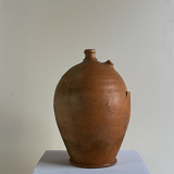 Rounded terracotta jar