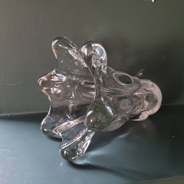 Vase ''Tête de Girafe'' en Cristal de Vannes Le Châtel