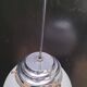 Pair of opaline pendant lights