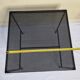 Vintage perforated metal side table, 42 cm