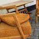 Trio of Knoll Lounge Chairs with Magazine Table.