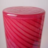 Vase en verre soufflé à spirales