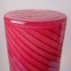 Spiral blown glass vase
