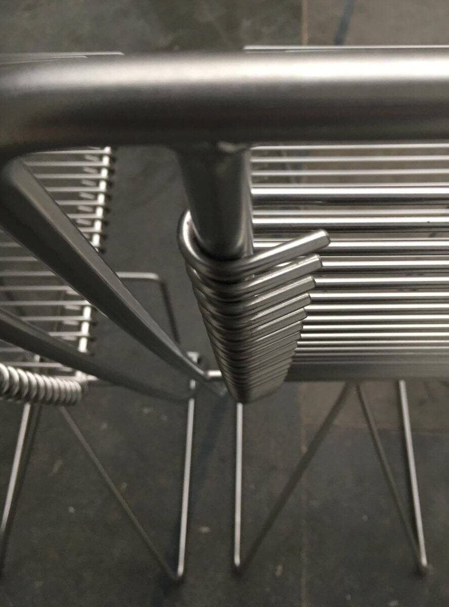 Kreuzschwinger Bar Stools 2nd Generation German by Till Behrens for Till Behrens Systeme, 2000s, set of 4