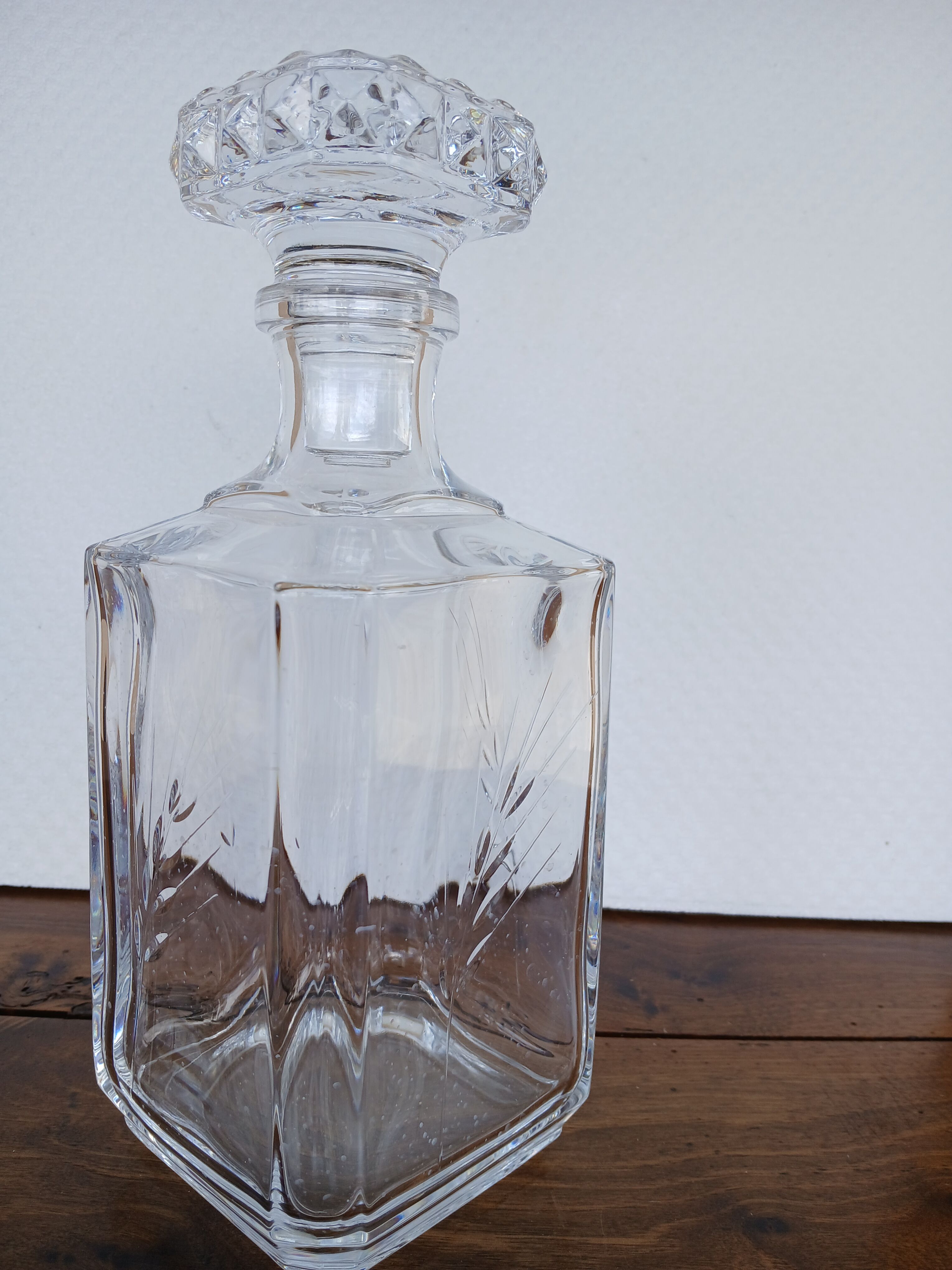 vintage crystal whisky carafe from Arques