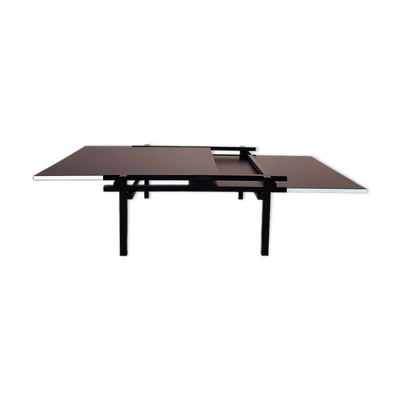 Table basse extensible cubiste, années 1980