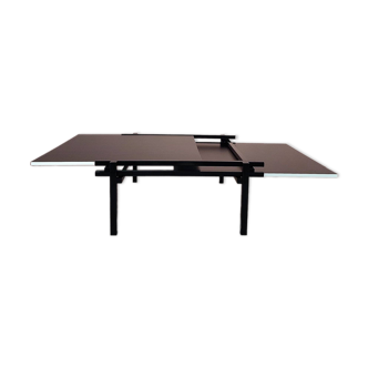 Table basse extensible cubiste, années 1980
