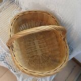 Antique wicker/rattan basket