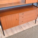 Restored Teak 1960s Nathan High Sideboard Cabinet