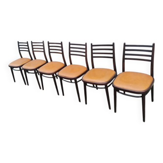 6 vintage Thonet bistro chairs