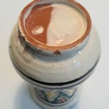 Enamelled earthenware vase