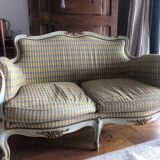 Louis XV rococo sofa and armchair