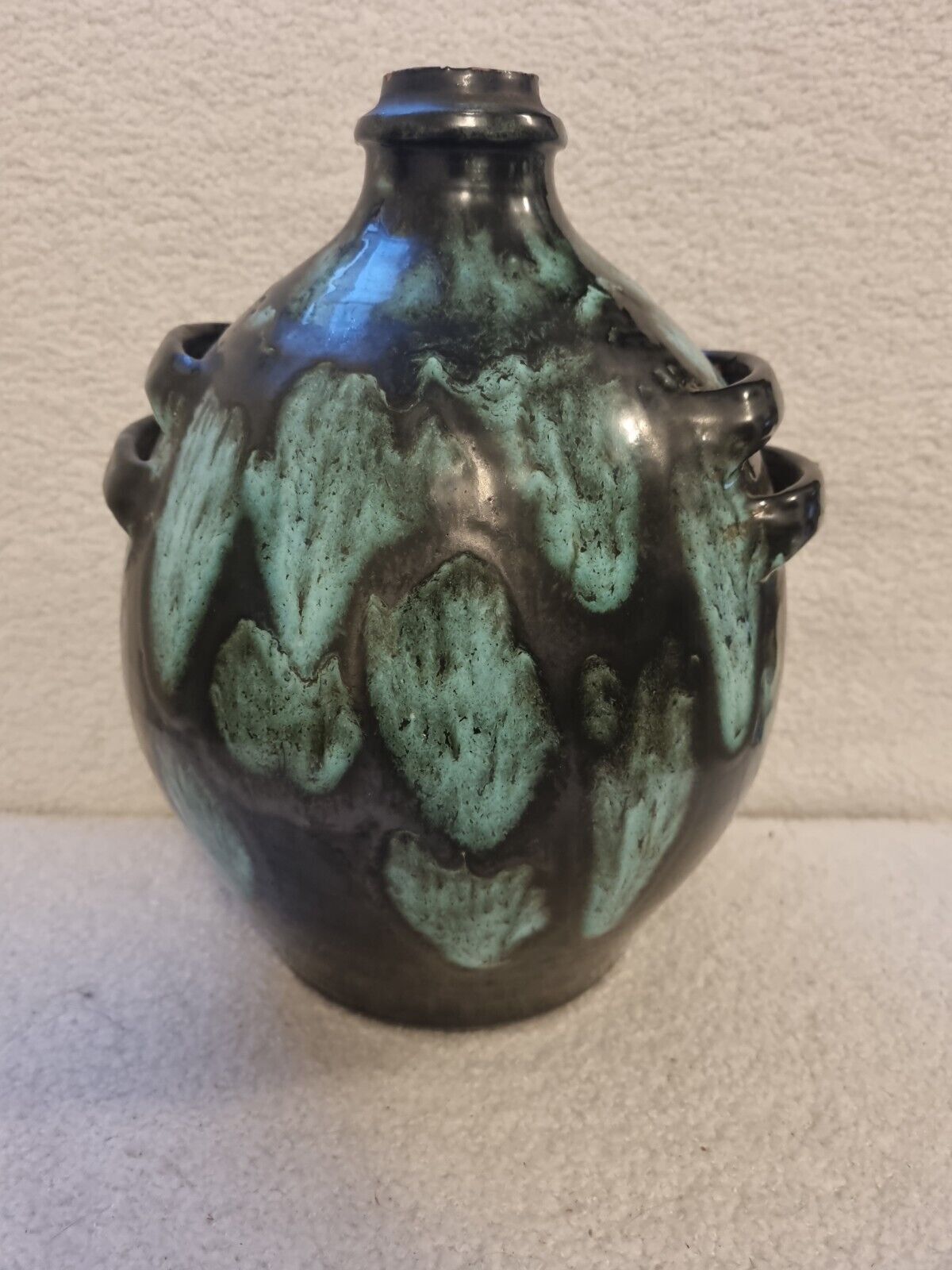 Vase ball with handles art deco year 30