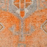 3x11 Orange Persian Runner, Rug For Hallway, Antique Runner Rug, 95x338Cm
