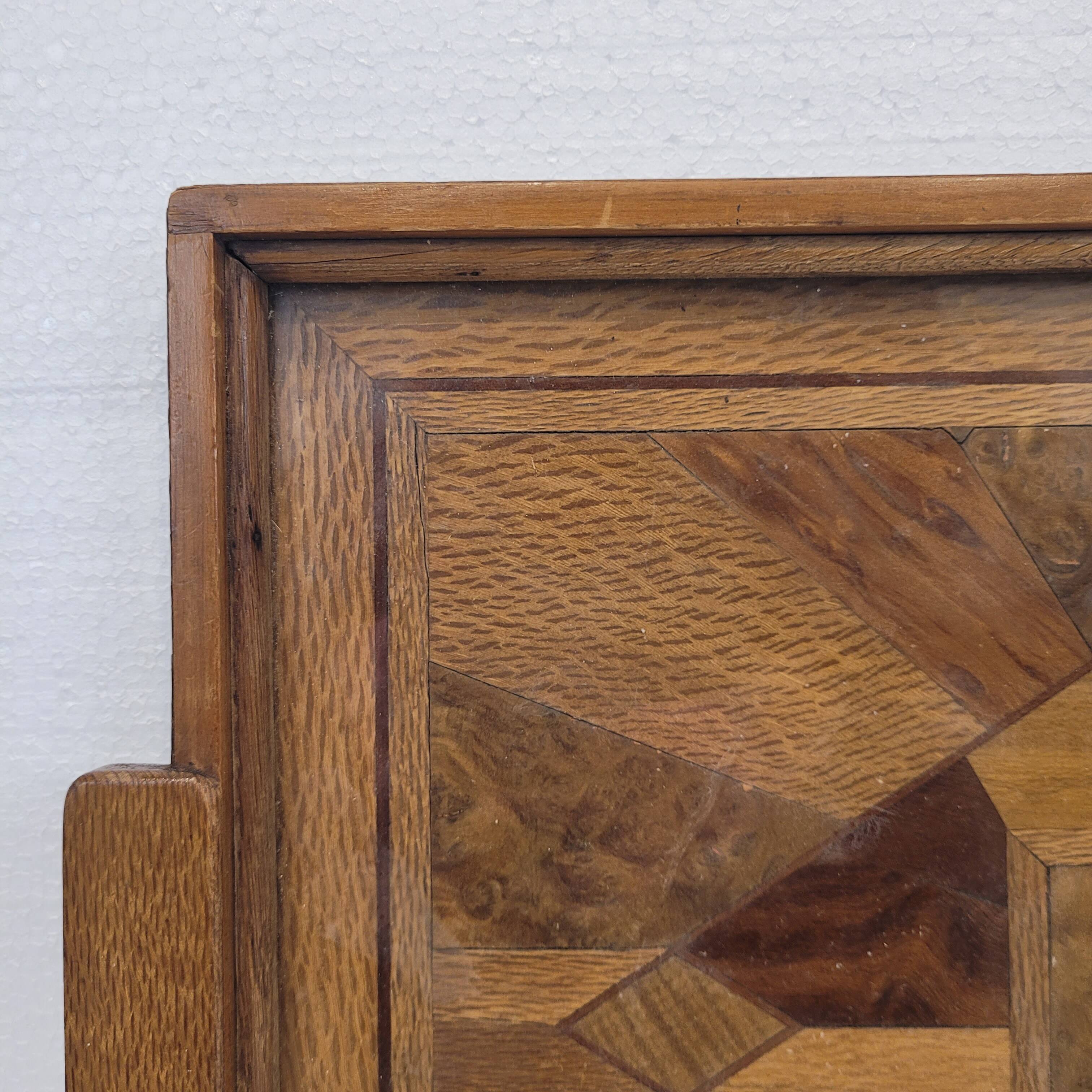 Bandeja Art Deco, Marquetería and crystal, 1950 – France