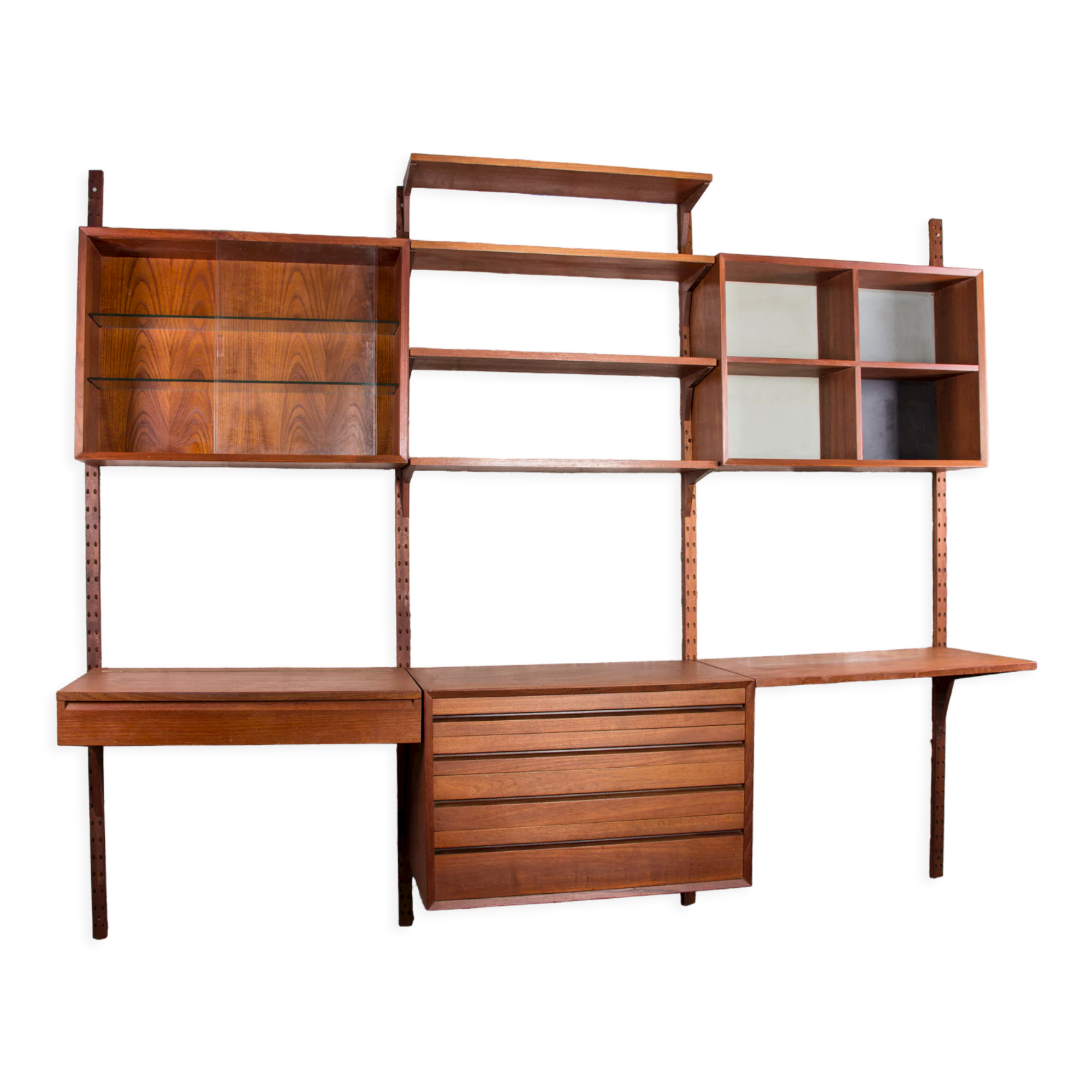 Danish modular teak shelf by Poul Cadovius 1960