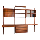 Danish modular teak shelf by Poul Cadovius 1960