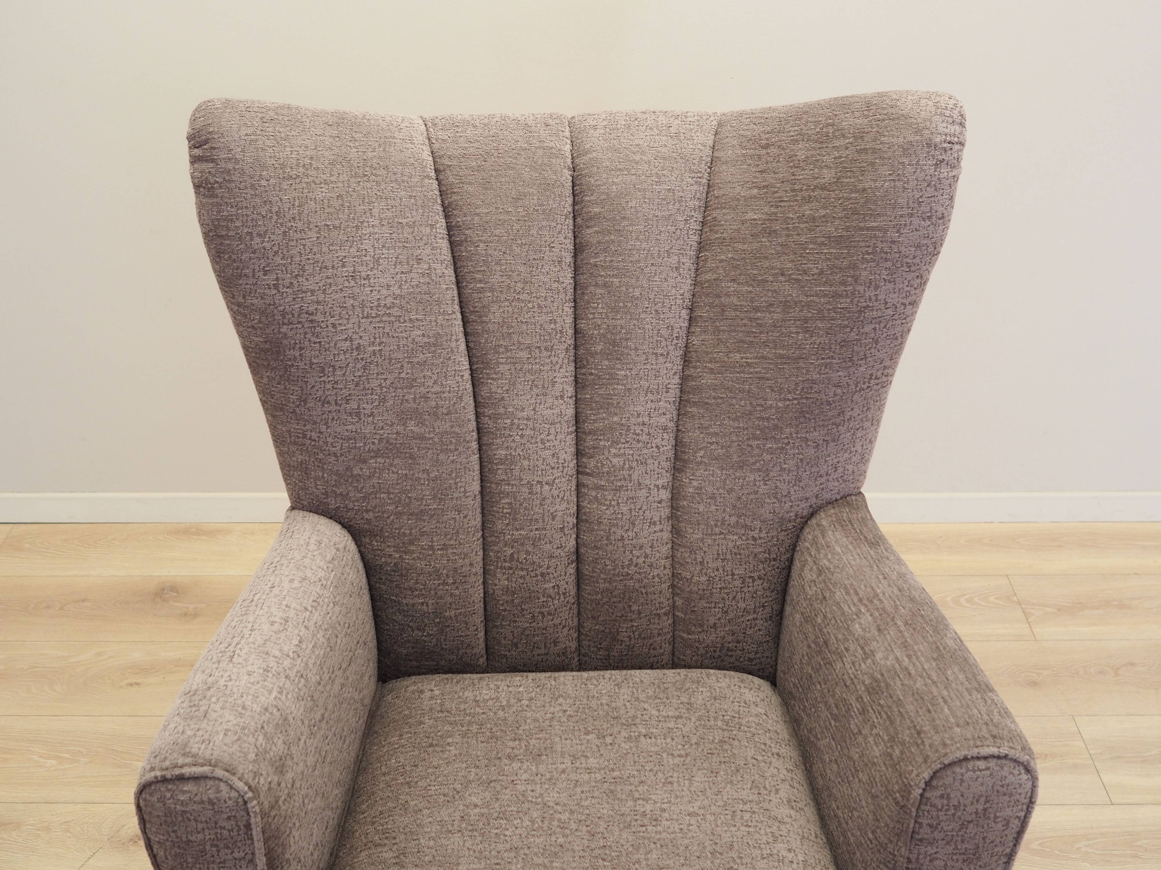 Grey armchair, Scandinavian design, production: Denmark