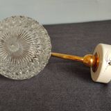 Small wall lamp in brass and vintage glass