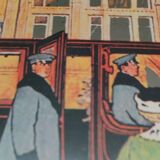 Two mirror frames Art-Deco style, silkscreened " Monte-Carlo " - France - 70's