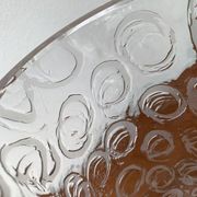 Large vase in raw glass, 1970s brutalism.