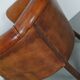 Fauteuil club vintage hollandais en cuir couleur cognac