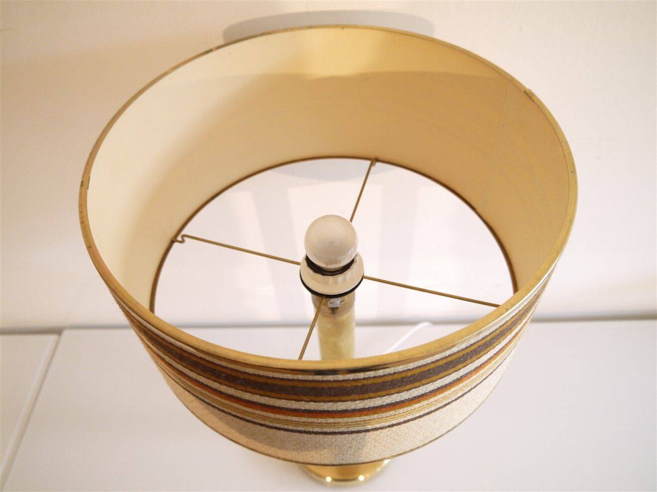 Scandinavian vintage brass lamp 1970