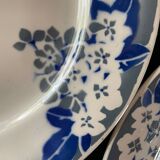 Lot 6 flat plates, 1 dish, 1 Ceranord Saint Amand Vintage 1950s dish