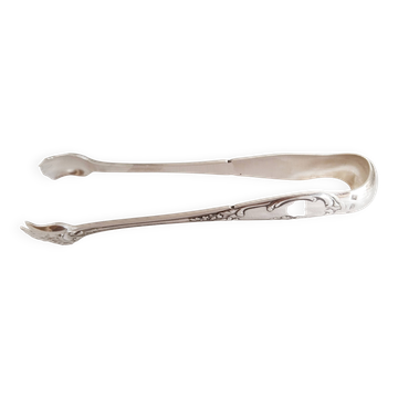 Silver sugar or ice cube tongs