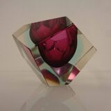 Italian Sommerso Murano Glass Ashtray by Flavio Poli, 1960s