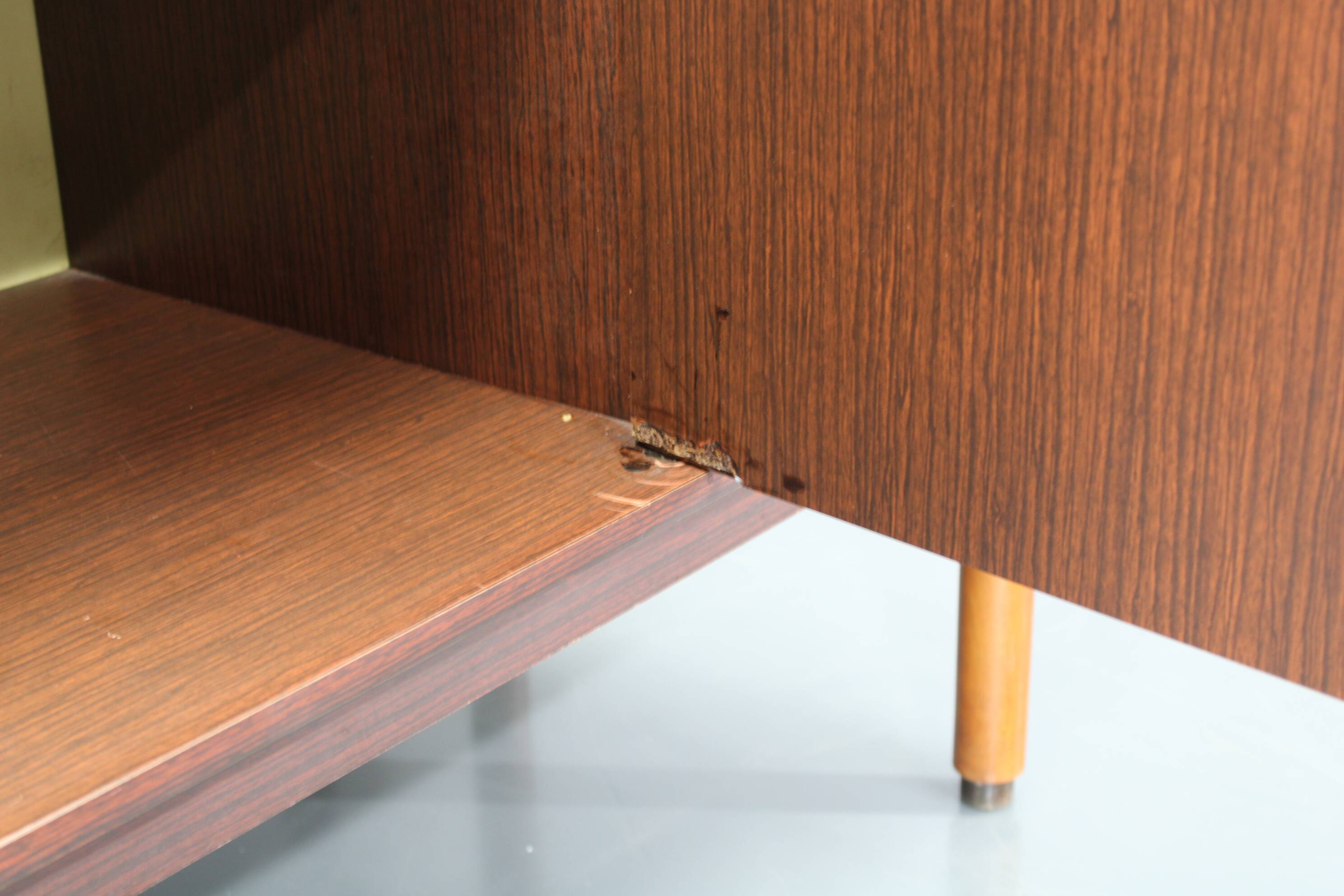 1970s Italian Cabinet With Sliding Doors