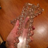 Transparent crystal centrepiece, glossy finish and fine size