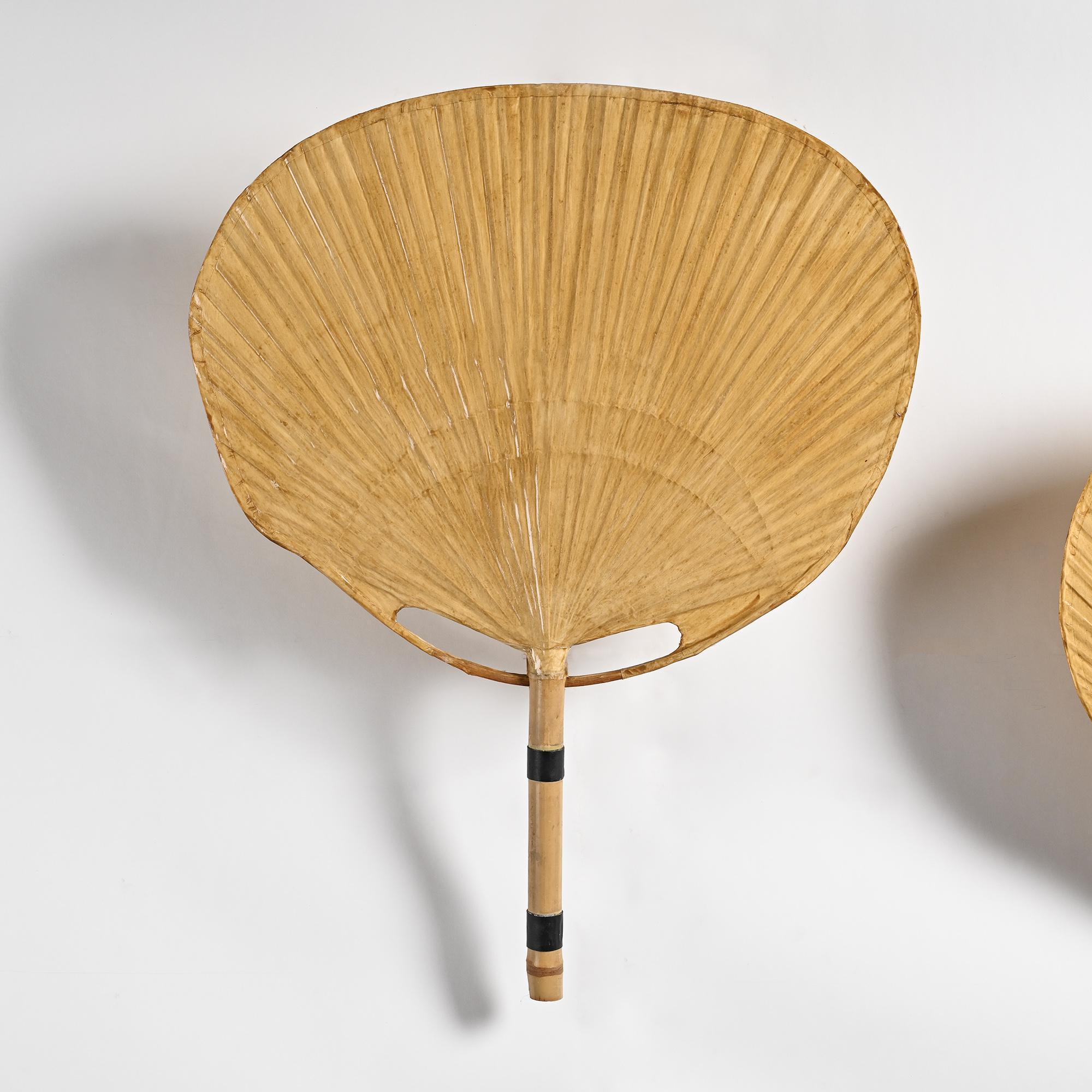 Uchiwa II Wall Lights, Ingo Maurer, Design M, 1973