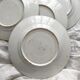4 assiettes plates en terre de fer "Primevère" Saint Amand et Hamage