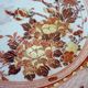 Old nineteenth century plate, Japan Kutani, signed, red and gold