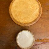 Antique pillivuyt terrine in a pate shape in a vintage porcelain fired crust