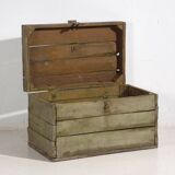 Antique green primitive style chest (circa 1920) #21