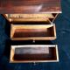 Art deco wall cabinet with mirror and two drawers